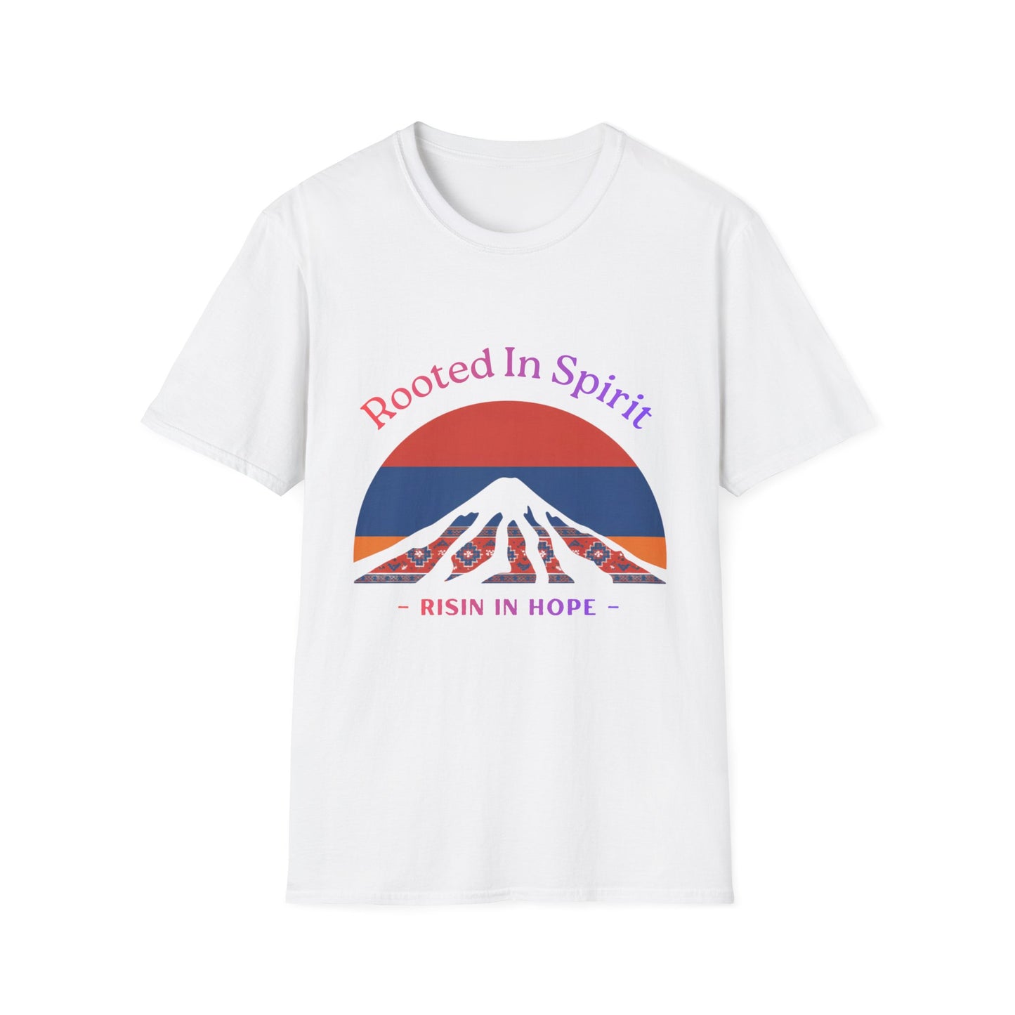 “Rooted In Spirit. Rising In Hope.” Unisex Softstyle Tee