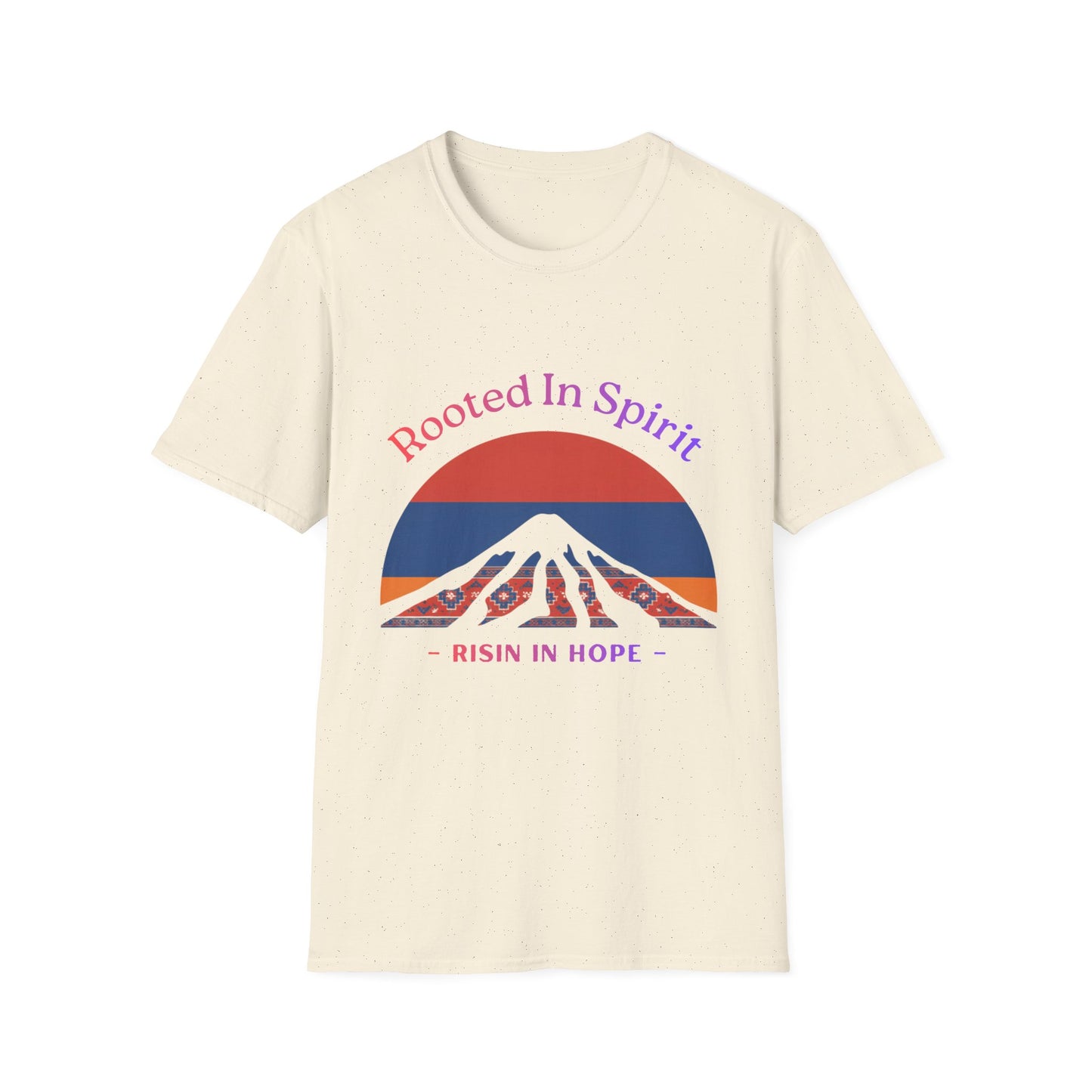 “Rooted In Spirit. Rising In Hope.” Unisex Softstyle Tee