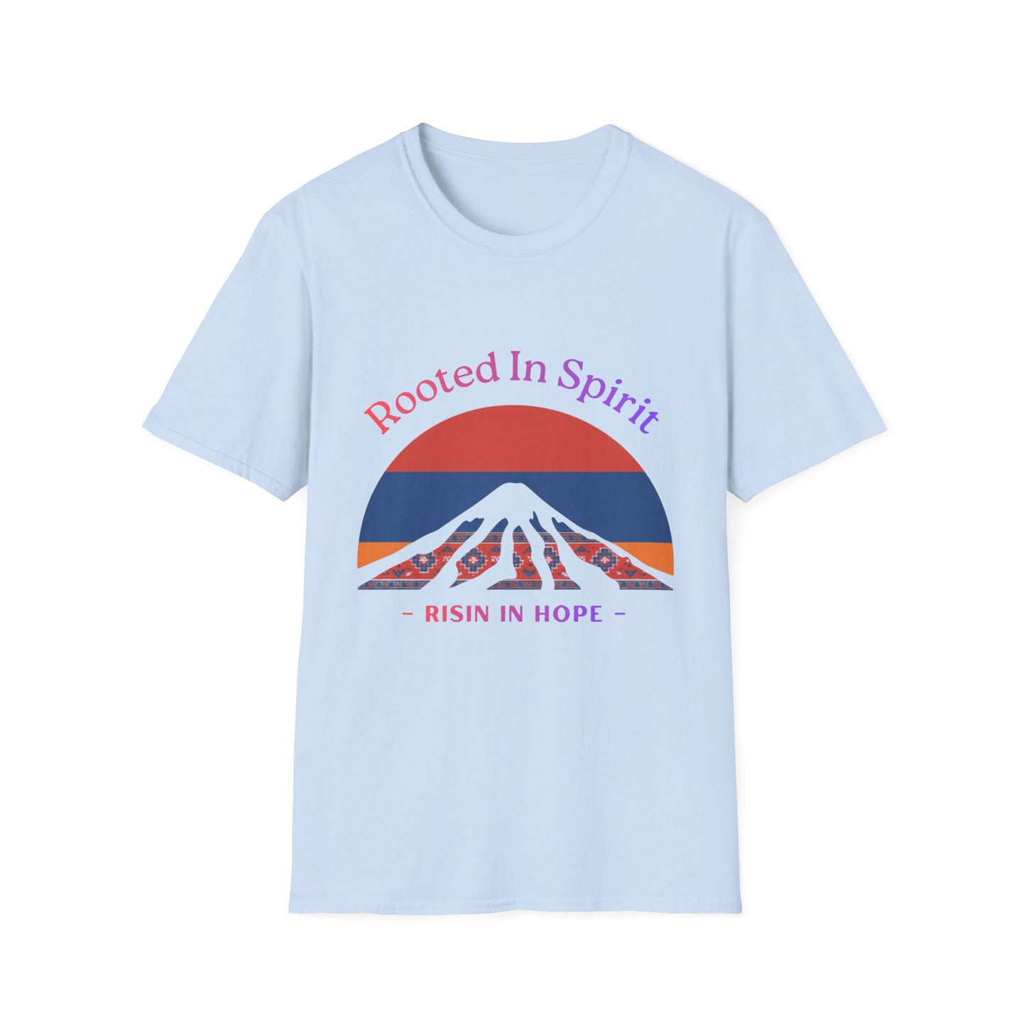 “Rooted In Spirit. Rising In Hope.” Unisex Softstyle Tee